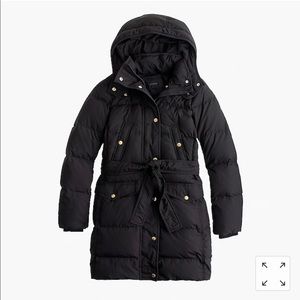 J. Crew Wintress belted puffy coat